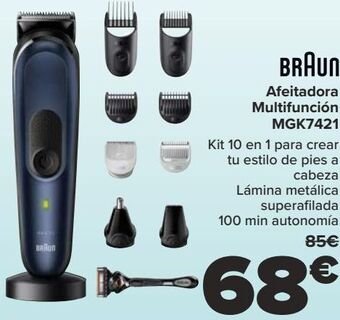 Carrefour Braun afeitadora multifunción mgk7421 oferta