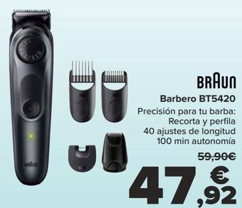 Carrefour Braun barbero bt5420 oferta