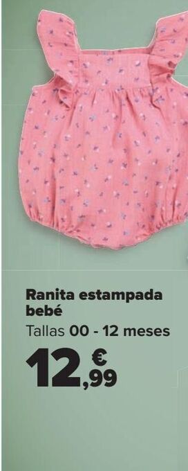 Carrefour Ranita estampada bebé oferta