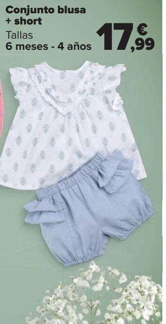 Carrefour Conjunto blusa + short oferta