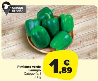 Carrefour Market Pimiento verde lamuyo oferta
