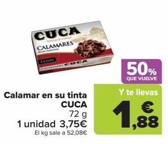 Carrefour Market Calamar en su tinta cuca oferta