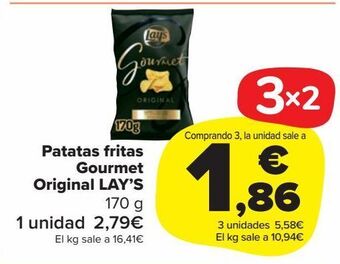 Carrefour Market Patatas fritas gourmet original lay's oferta