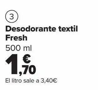 Carrefour Desodorante textil fresh oferta