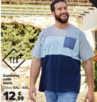 Carrefour Camiseta color block oferta