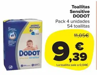 Carrefour Market Toallitas sensitive dodot oferta
