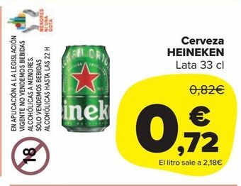 Carrefour Market Cerveza heineken oferta