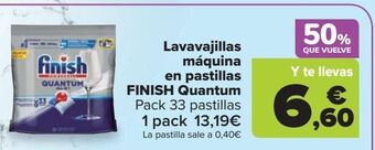 Carrefour Market Lavavajillas máquina en pastillas finish quantum oferta