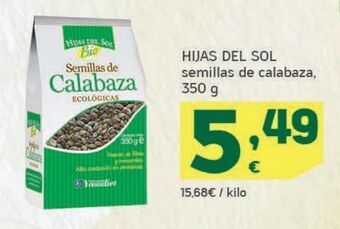 HiperDino Semillas de calabaza hijas del sol oferta