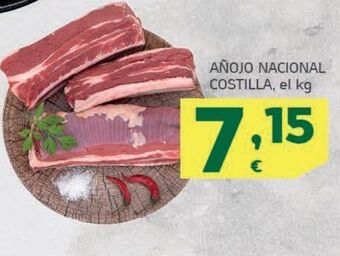 HiperDino Anojo nacional costilla oferta