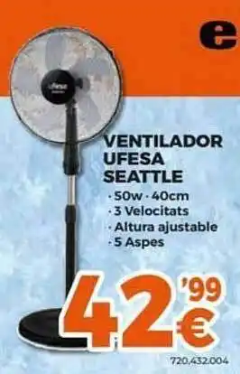 Expert Ventilador ufesa seattle oferta