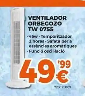Expert Ventilador orbegozo tw 0755 oferta