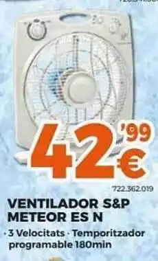Expert Ventilador s&p meteor es n oferta