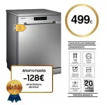 Mi electro Lavavajillas samsung dw6dm6050fs oferta