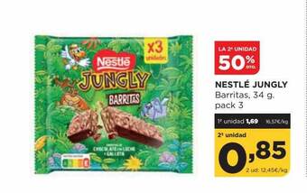 Alimerka La 2a unidad 50% dto nestlé jungly barritas oferta