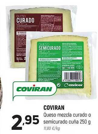 Coviran Coviran queso mezcla curado o semicurado cuña oferta