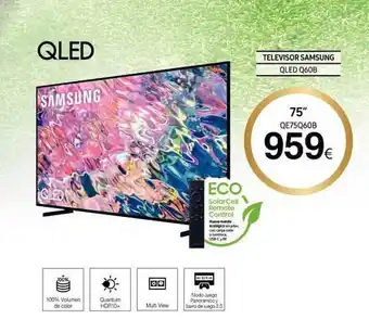 Mi electro Televisor samsung qled q60b oferta