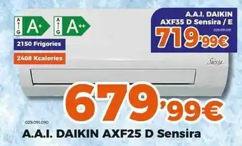 Expert A.a.i. daikin axf25 d sensira oferta