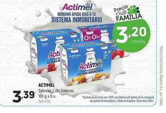 Coviran Actimel sabores - 0% sabores oferta