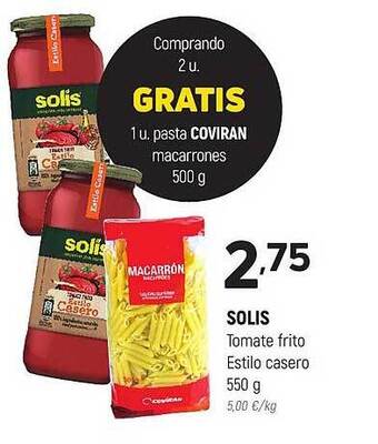 Coviran Solis tomate frito estilo casero oferta