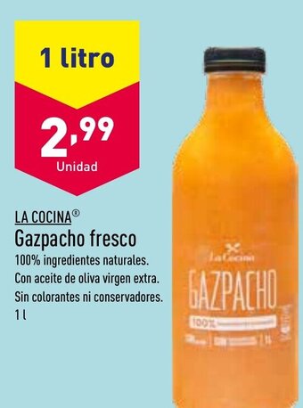 ALDI La Cocina Gazpacho Fresco oferta