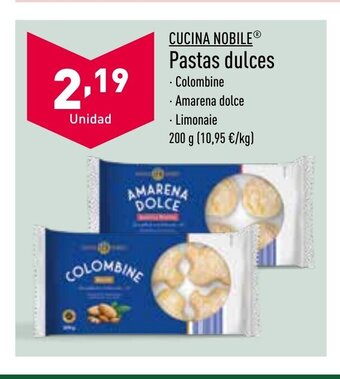 ALDI Cucina Nobile Pastas Dulces oferta