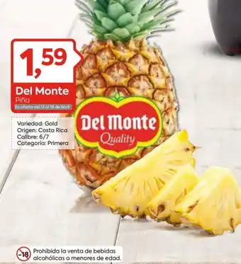 Suma Supermercados Del Monte Piña oferta