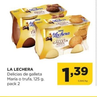 Alimerka La Lechera Delicias de Galleta María o Trufa oferta