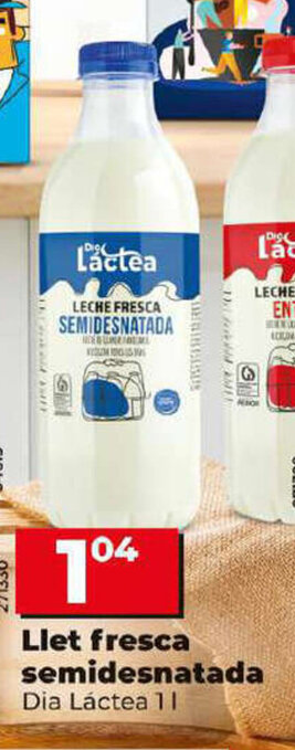 Dia Llet Fresca Semidesnatada oferta
