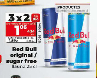Dia Red Bull Original / Sugar Free oferta