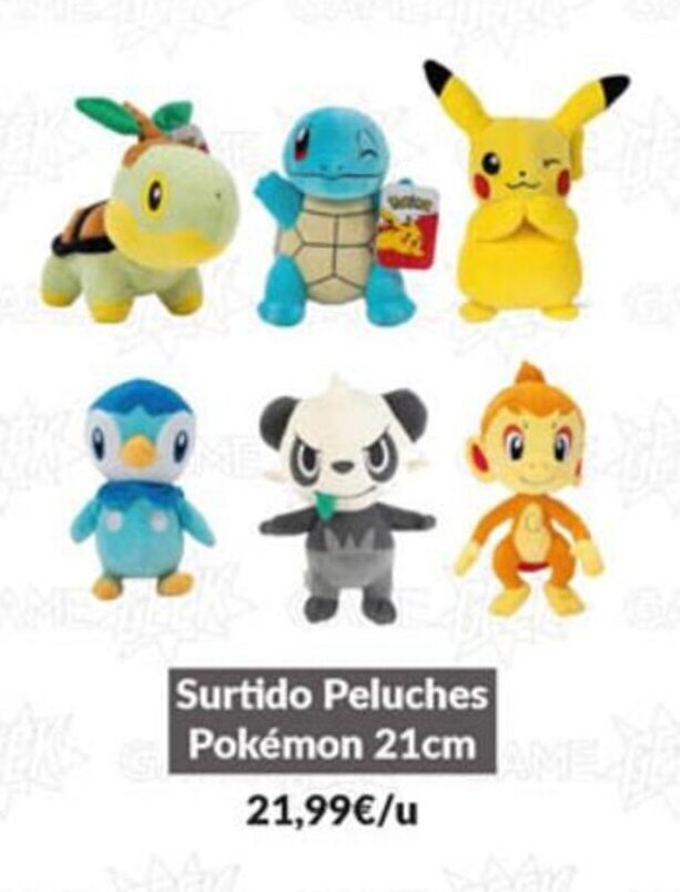 Game Surtido Peluches Pokémon 21cm oferta