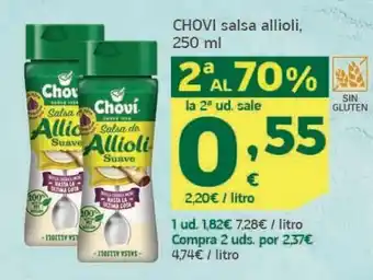 HiperDino Salsa allioli chovi oferta