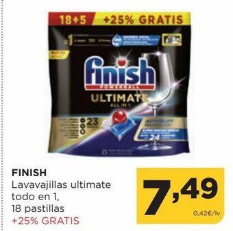 Alimerka Detergente lavavajillas finish oferta