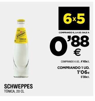 BM Supermercados Tónica schweppes oferta