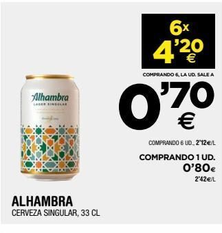 BM Supermercados Cerveza alhambra oferta