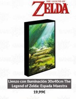 Game Zelda  lienzo con iluminación 30x40cm the legend of zelda: espada maestra 19,99€ oferta