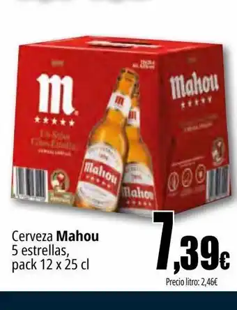 Unide Supermercados Cerveza mahou 5 estrellas pack 12 x 25cl oferta