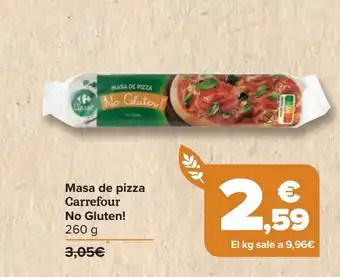 Carrefour Masa de pizza carrefour no gluten! oferta