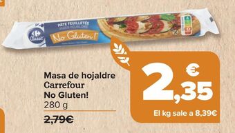 Carrefour Masa de hojaldre carrefour no gluten ! oferta