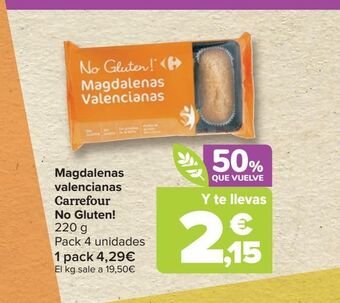 Carrefour Magdalenas valencianas carrefour no gluten! oferta