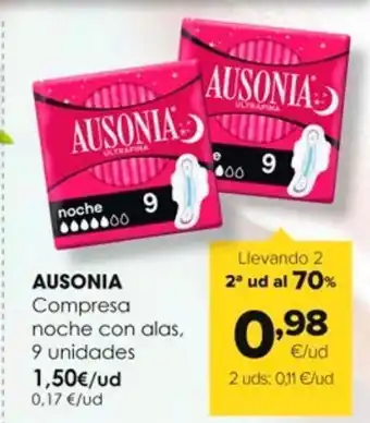 Autoservicios Familia Compresas de noche ausonia oferta