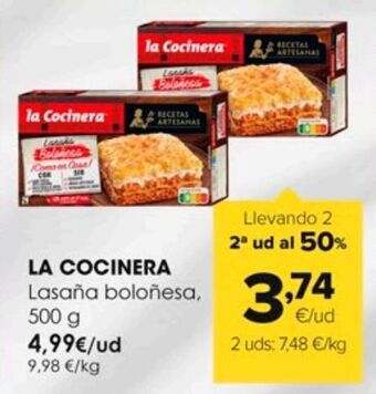 Autoservicios Familia Lasaña boloñesa la cocinera oferta