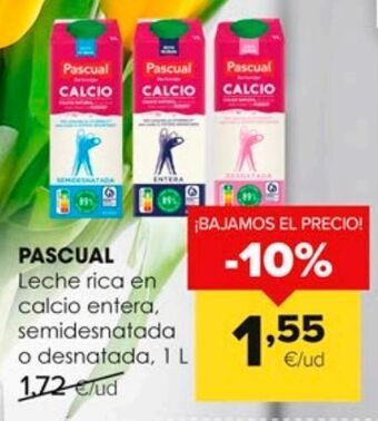Autoservicios Familia Leche con calcio pascual oferta