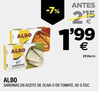 BM Supermercados Sardinas en aceite albo oferta