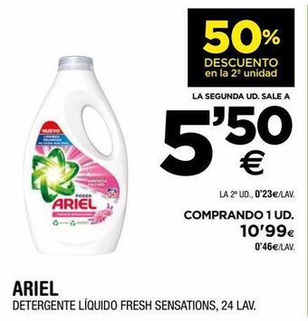 BM Supermercados Detergente líquido ariel oferta