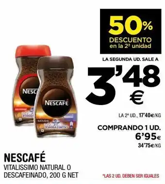 BM Supermercados Café soluble nescafé oferta