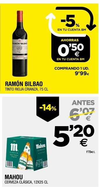 BM Supermercados Vino tinto oferta