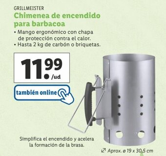 Lidl Chimenea De Encendido Para Barbacoa oferta