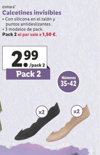 Lidl Calcetines Invisibles oferta