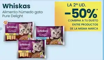 Whiskas alimento húmedo gato pure delight